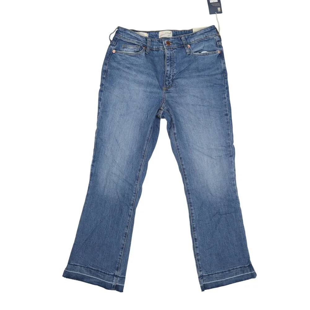 Universal Thread Jeans Womens 4 Blue High Rise Ankle Bootcut Vintage Stretch - Picture 1 of 13
